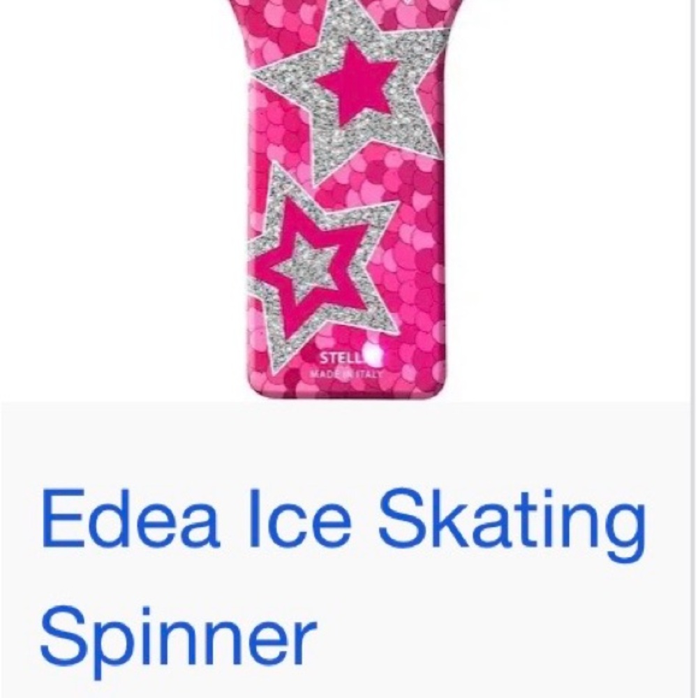 Edea Pink and Silver Ice Skating Spinner